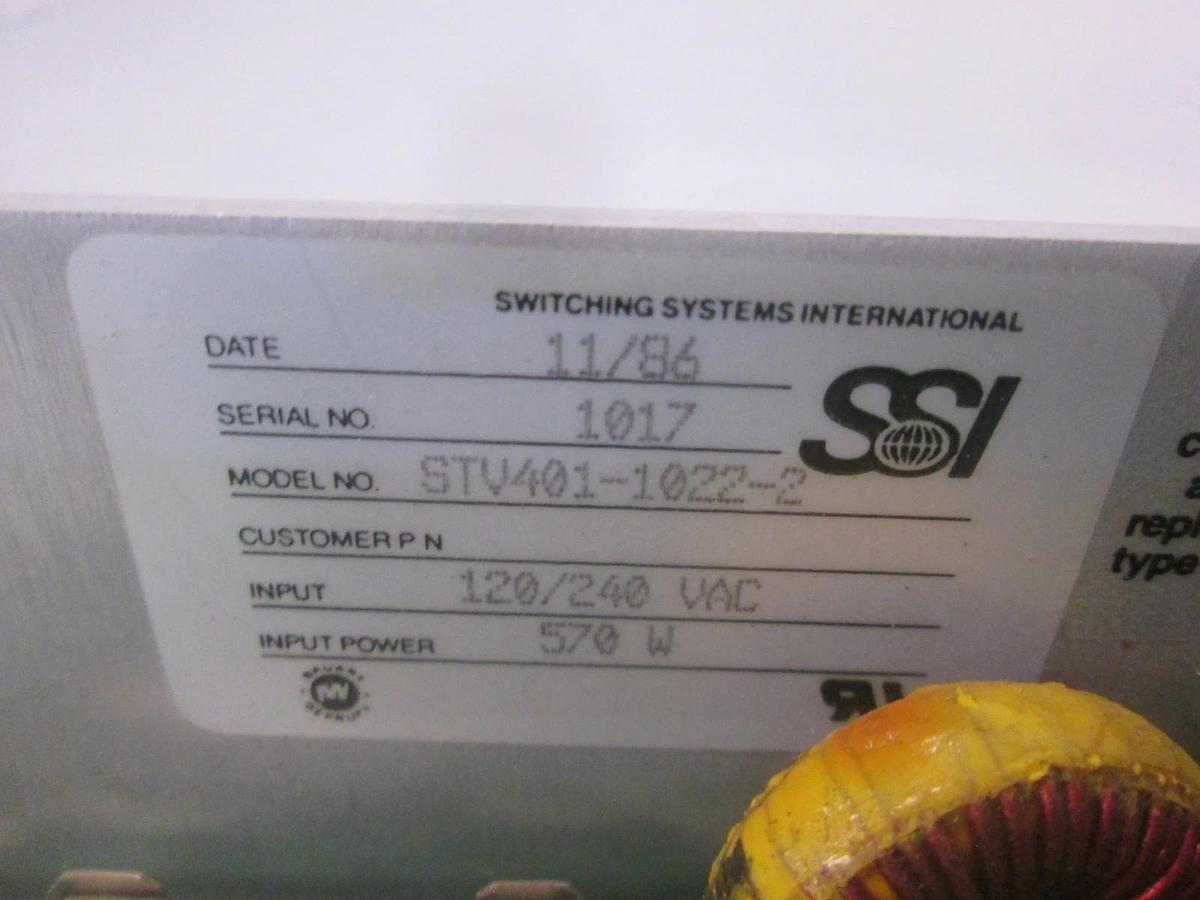 Used SSI, SVT401-1022-2, Power Supply, 120/240VAC, 570W, Used