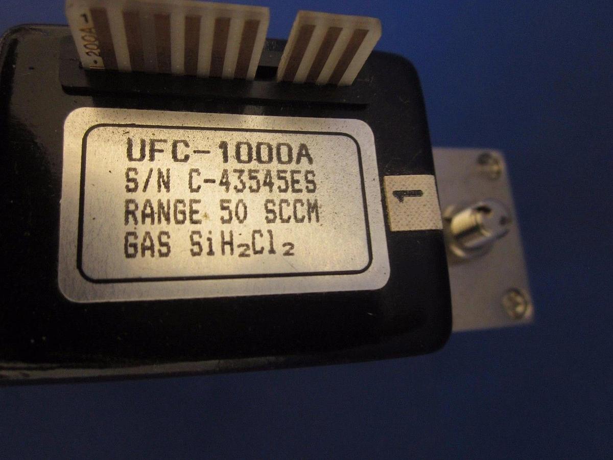 Used UNIT MFC Mass Flow Controller UFC-1000A, 50 SCCM, SiH2Cl2, Used