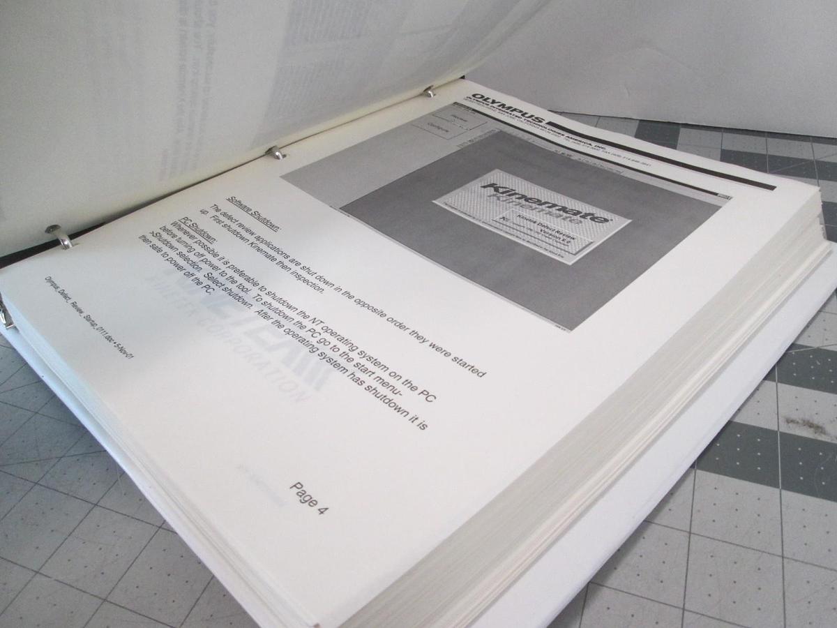 Used Olympus, AL2100-OC, Automated Inspection System, Instruction Manual, Used
