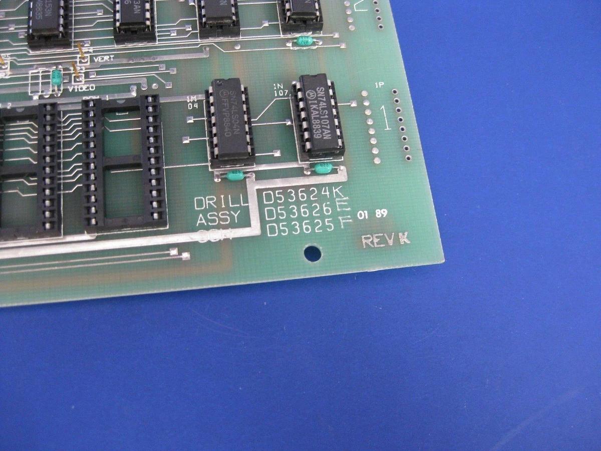 Used TMX 9002 mux CRT interface board Drill Assy SCH D53624K / D53626E / D53625F PCB