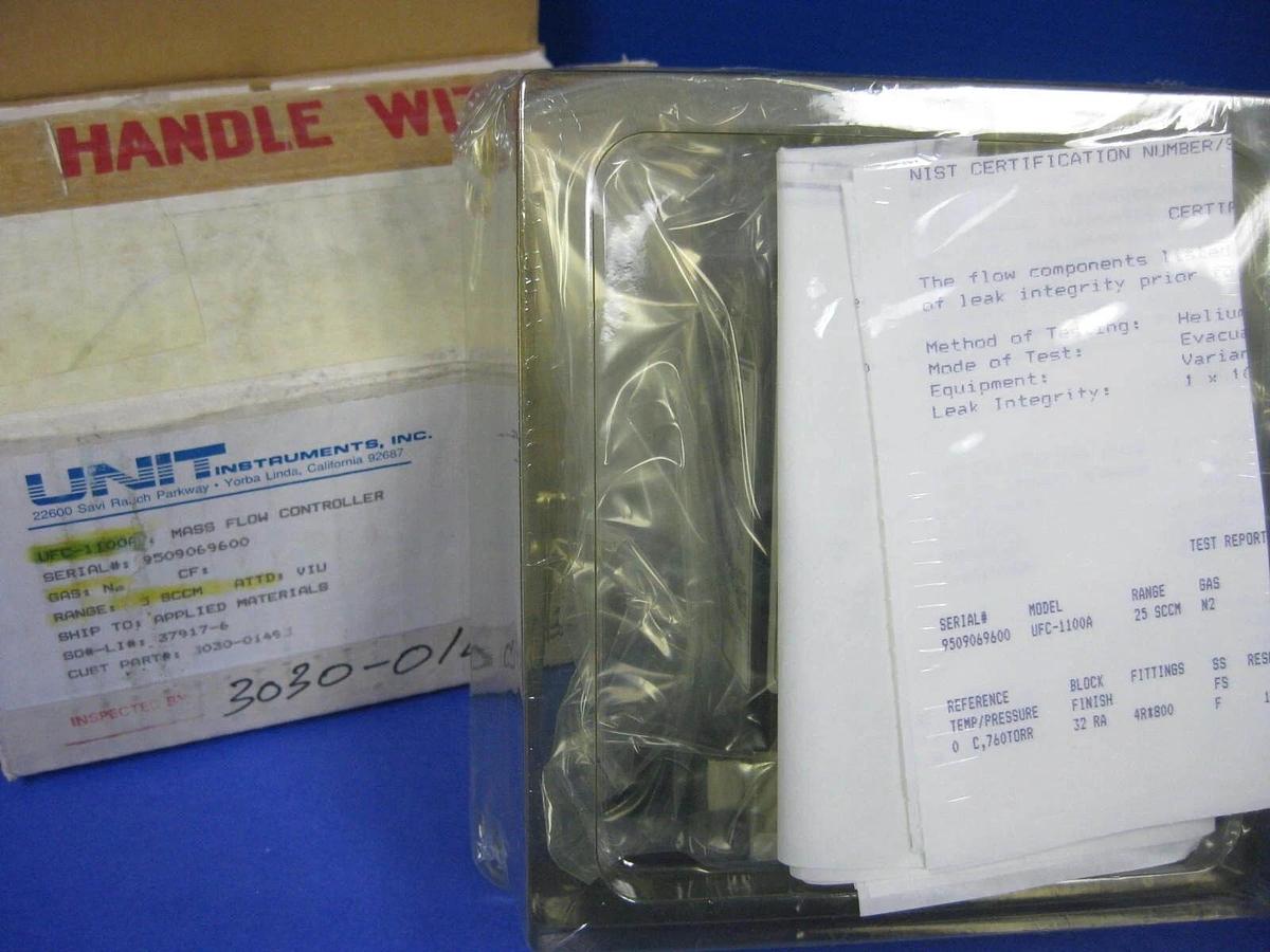 Used Unit UFC-1100A Mass Flow Controller, N2, 25 SCCM, Refurbished