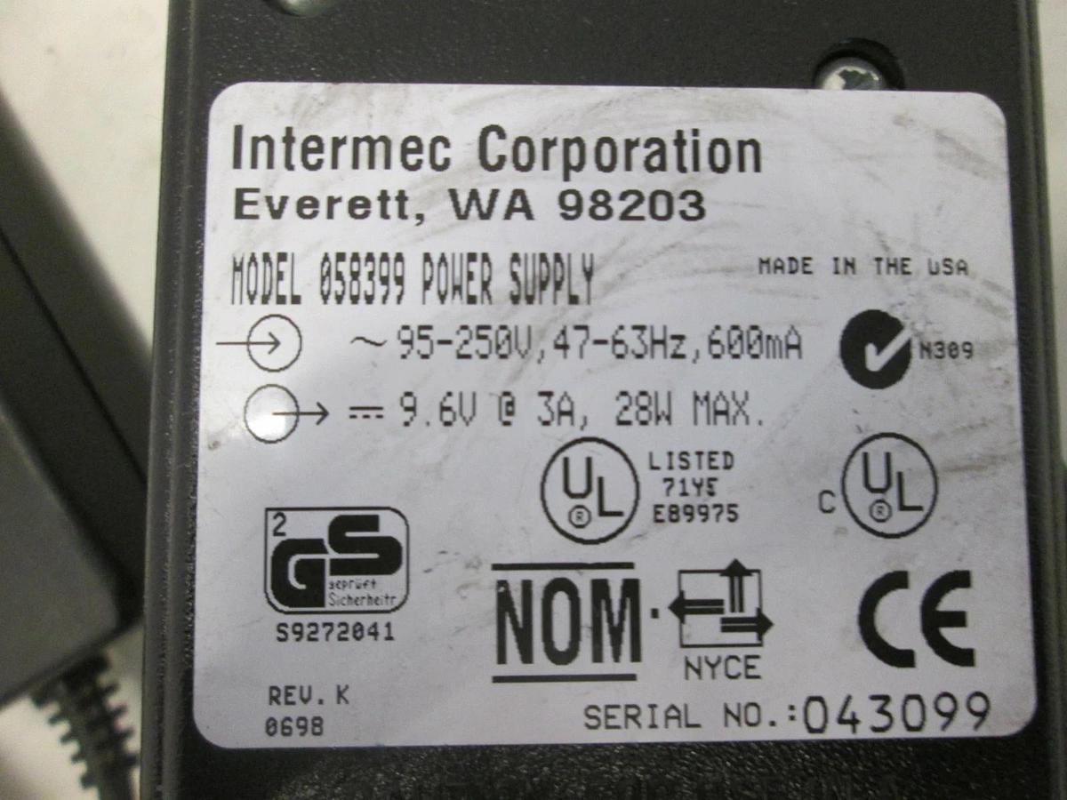 Used Intermec Corp., Power Supply, 058399, Used, Lot of 2