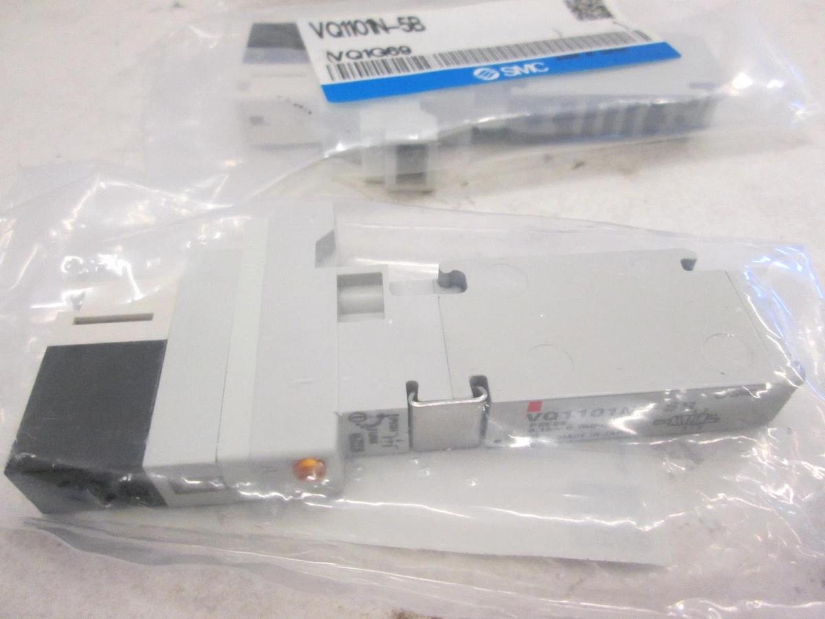 SMC, Solenoid Valve, VQ1101N-5B, 24VDC, New, Lot of 3