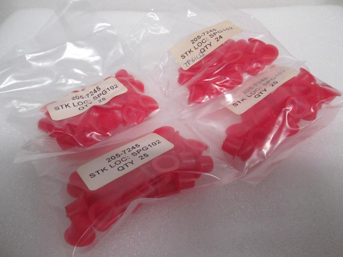 Used Red Cap, 205-7245, New, Lot of 99