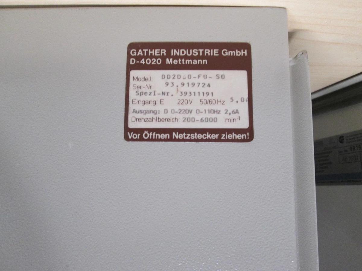 Used Gather Industrie GmbH DD2D60-FU-S0 Control Box for Electric Pump