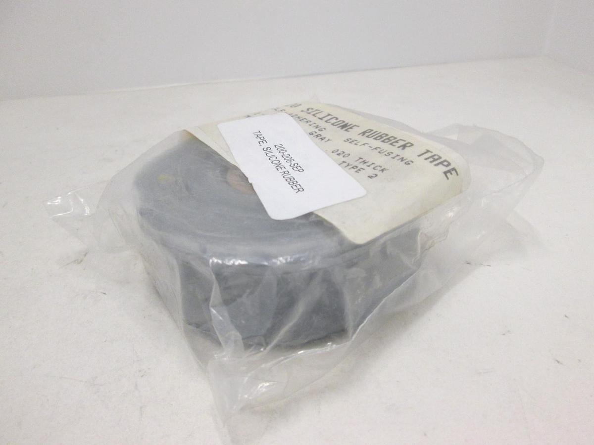 Used Gudebrod, Inc, G1-020, G1-020 SILICON RUBBER TAPE GREY, 1"w x .020thick, New