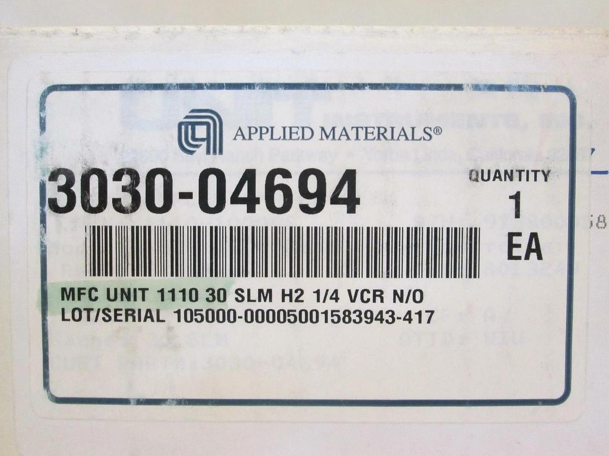 Used Unit UFC-1110 Mass Flow Controller MFC, H2, 30 SLM, 15 pin