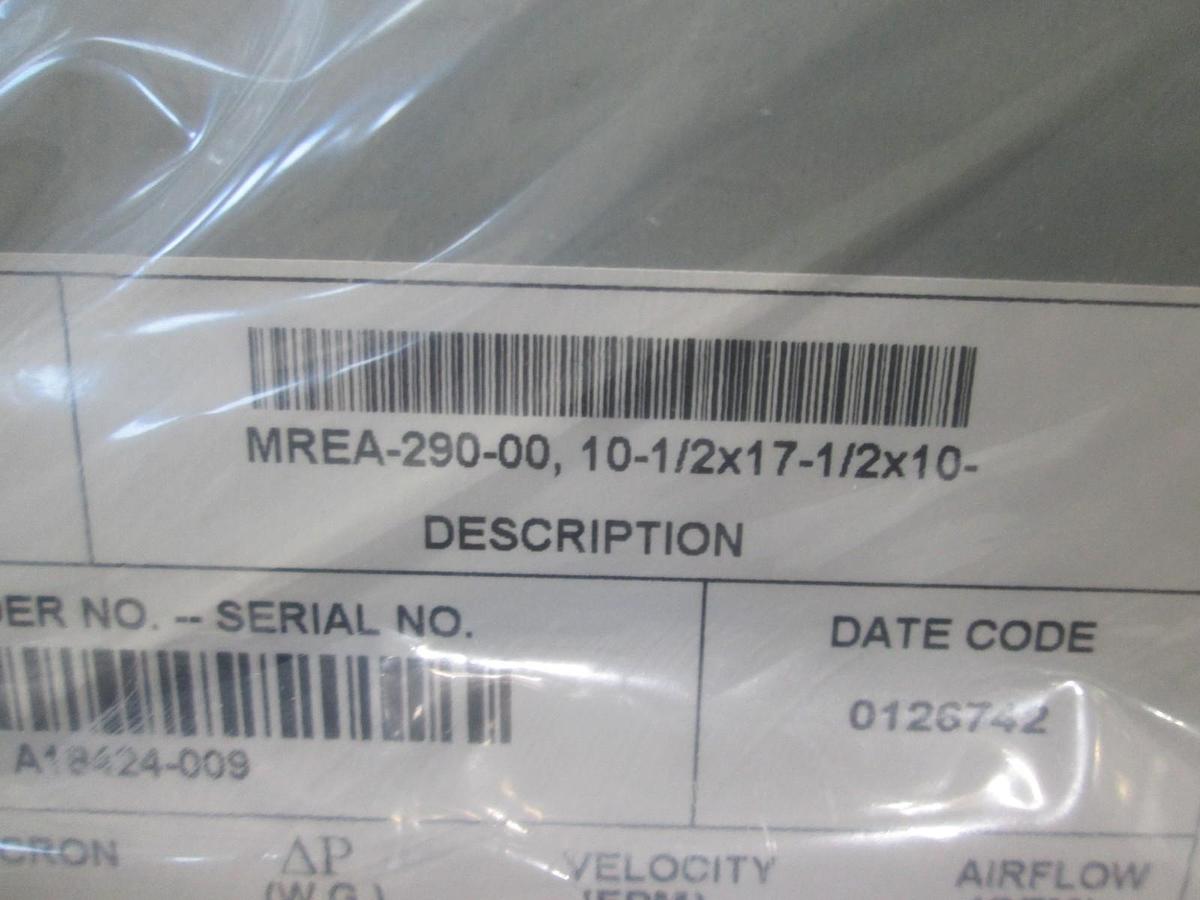 Camfil, MREA-290-00, Filtra Ultra-Pac, Trea Series Cleanroom Hi Filter, New
