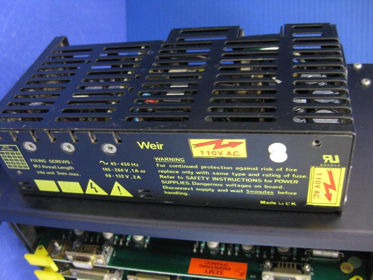 Used Semy Engineering MYPRO Card Cage w/ 10 Boards + MYP 820800A Front Board, Used
