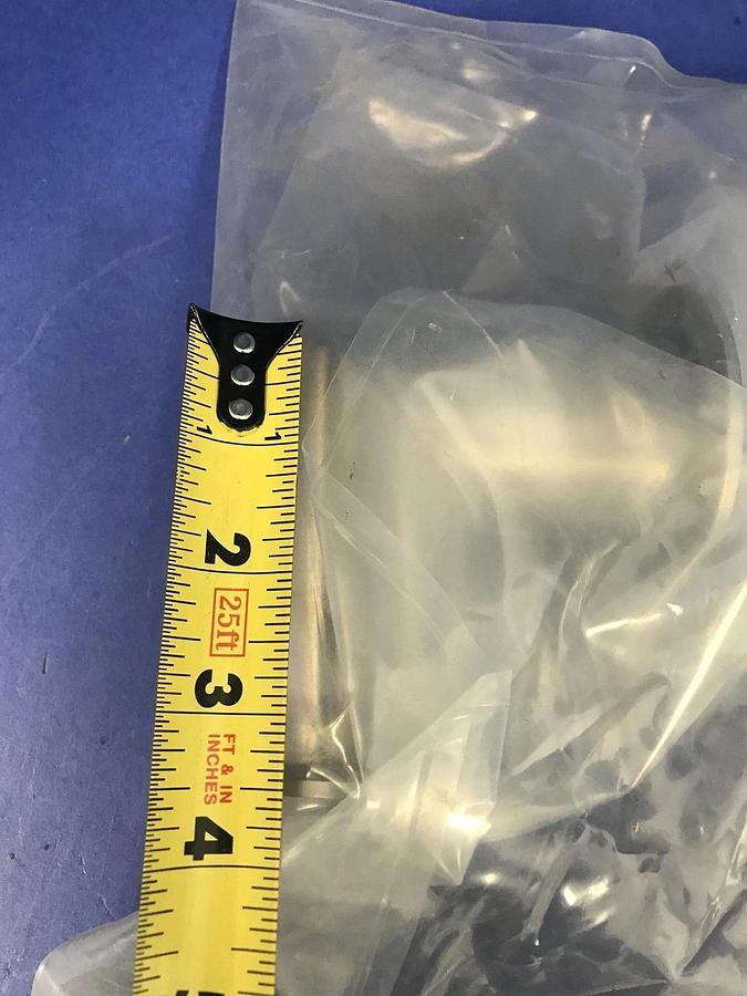 Used Stainless Steel Vacuum Miltered Ebow NW50, 3.5" x 3", New