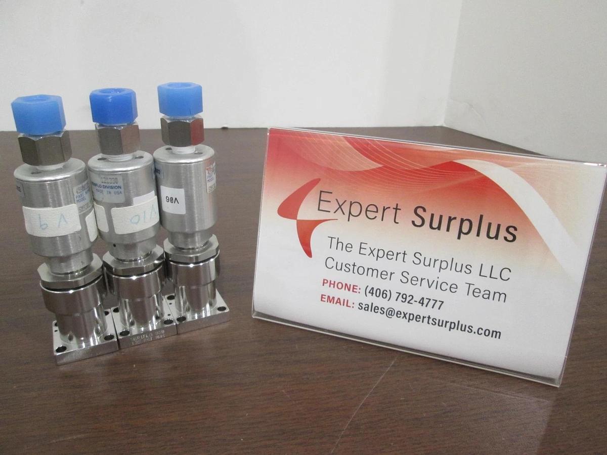Used Parker Veriflo, SM930LPNCS102VESP, High Purity Valve, Used, Lot of 3