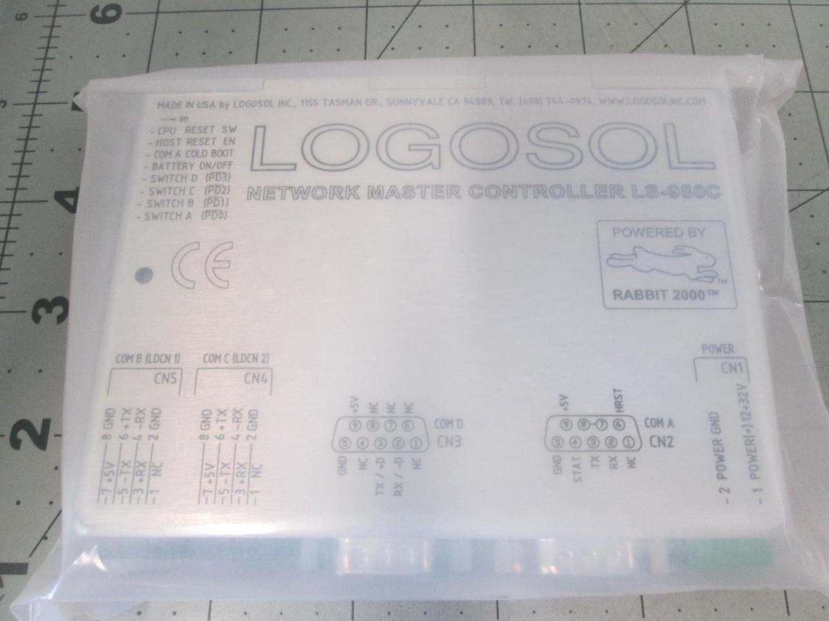 Logosol, LS-980C, Network Master Controller, RS-232, RS-485, Rabbit 2000, New
