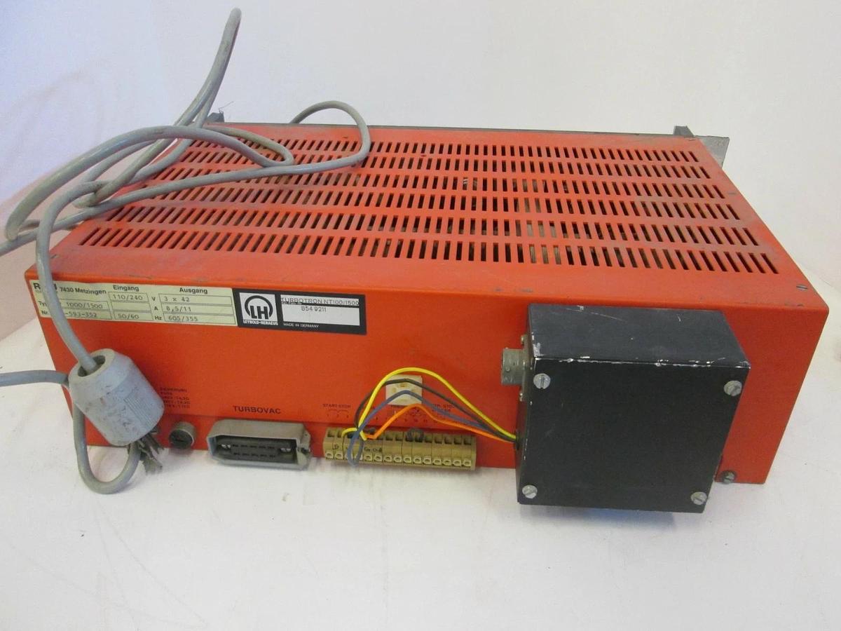 Used Leybold, Turbotronik, NT 1000/1500, Vacuum Pump Controller, Used