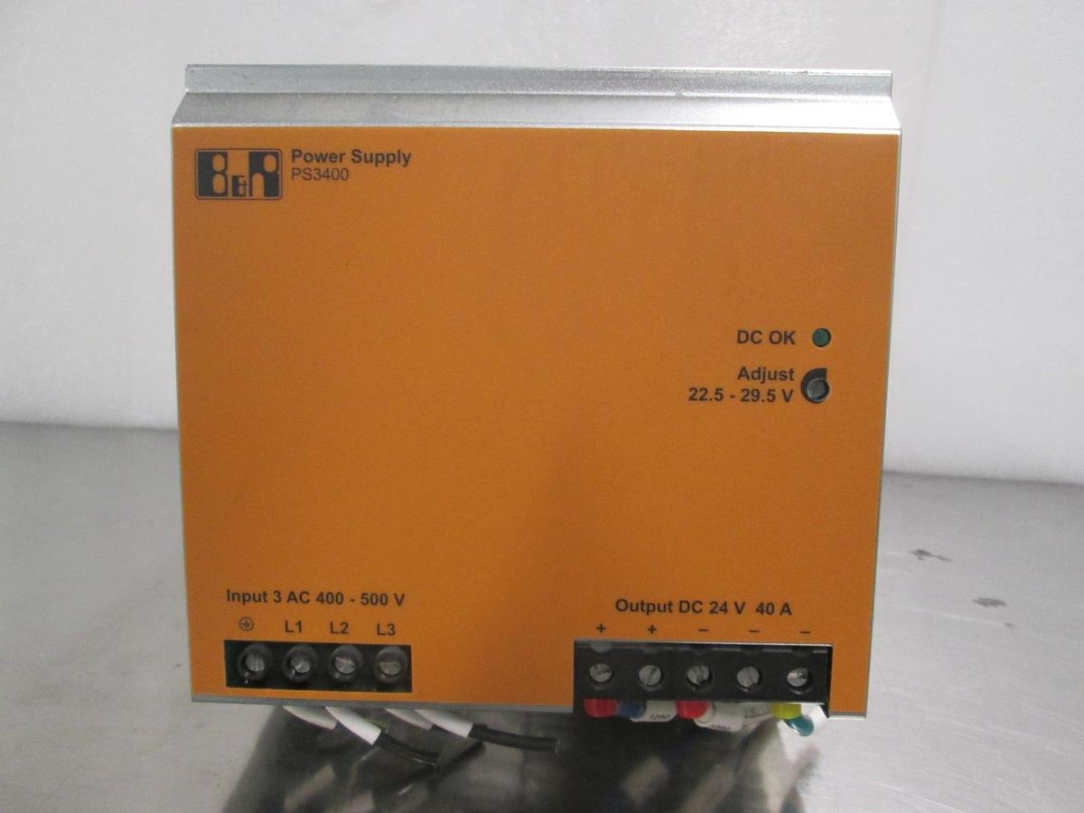 Used B&R, PS3400, Power Supply, 24VDC, 40A, Used
