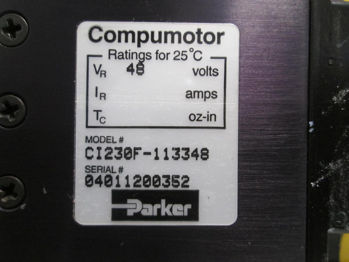 Used Parker Compumotor CI230F-113348 Servo Motor Gear Animatics Integrated Control