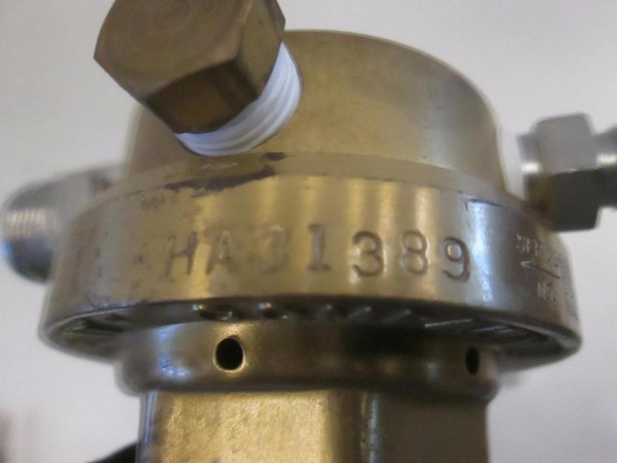Used American Technical Gases HA31389 Regulator w/ 0-200 PSI Gauge, Used
