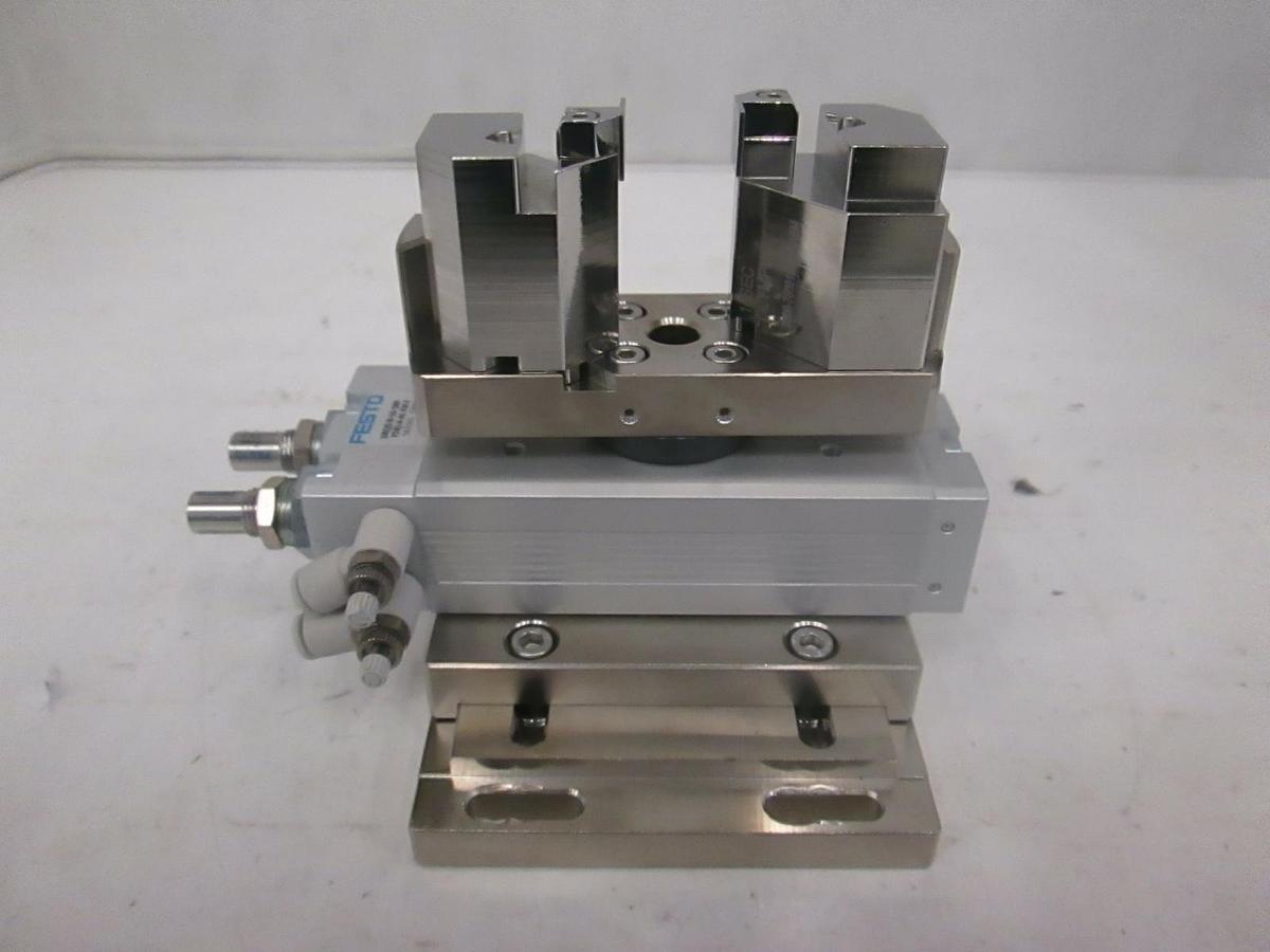 Used FESTO, DRQD-B-16-180-YSRJ-A-AL-FW-F, Rotary Actuator w/ 10SEC Olympus, Used