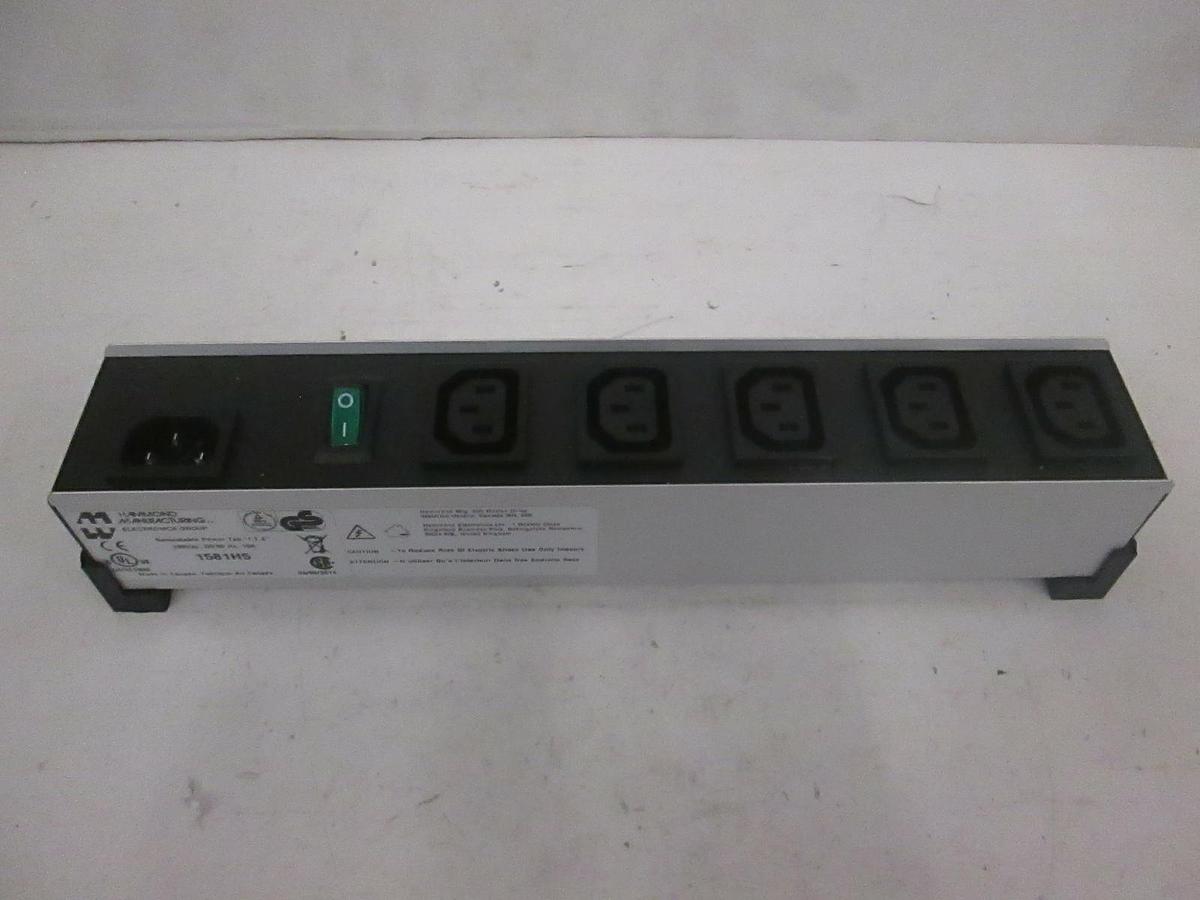 Used Hammond Manufacturing Power Strip 1581H5, New