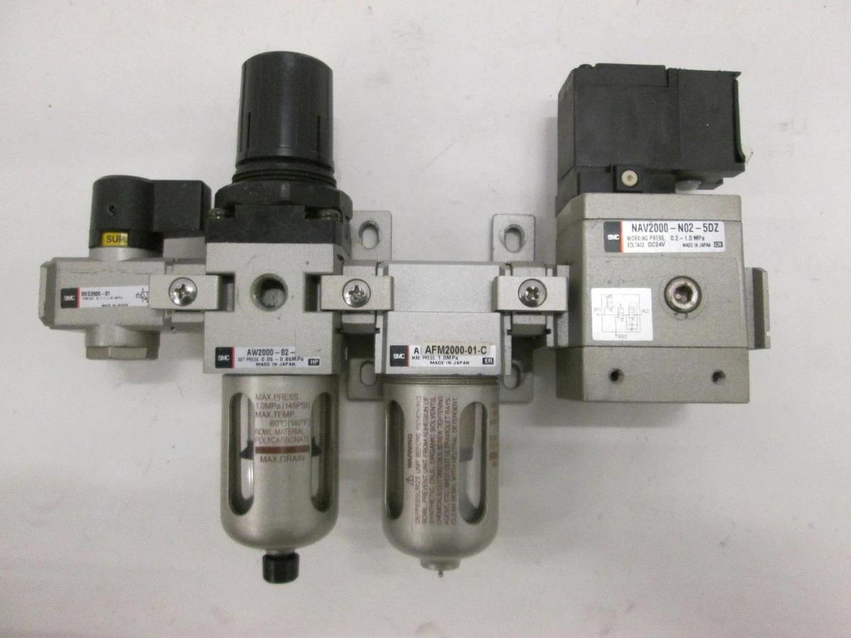 Used SMC, NAV2000-N02-5DZ, AFM2000-01-C, Filter Regulator Assy, Used