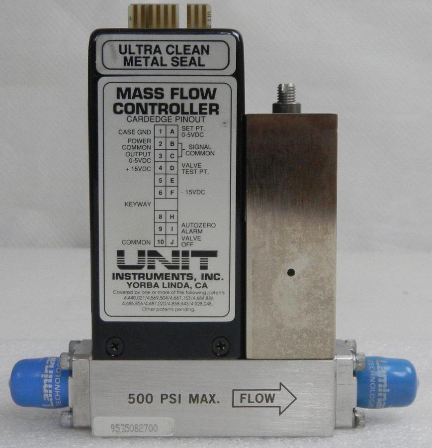 Used Unit UFC-1260A, Mass Flow Controller, Gas- O2, Range- 5 SLM, 1/4" M I/O VCR