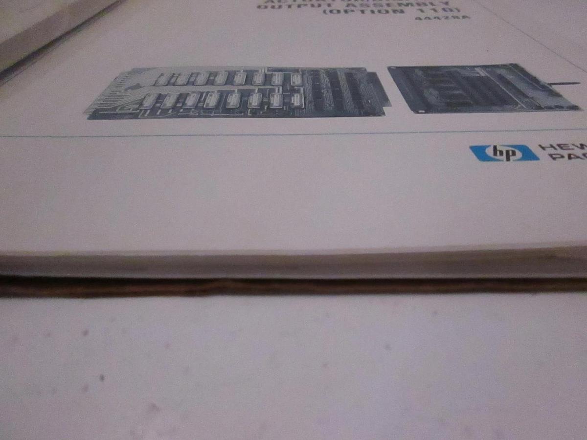 Used HP 44428A Actuator/Digital output Assy Opt. 110 Operating and Service, Used