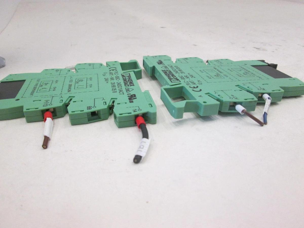 Used Phoenix Contact, PLC-BSC-24DC/1/ACT Relay, Used, Lot of 2