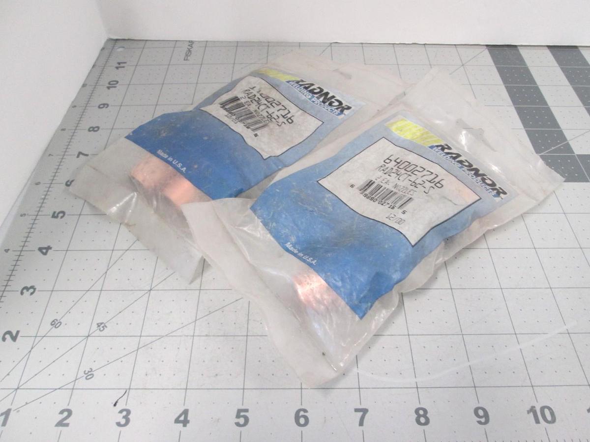 Used Radnor, RAD24CT-62-S, Coarse Thread Nozzle, New, Lot of 2 (4 Nozzles)