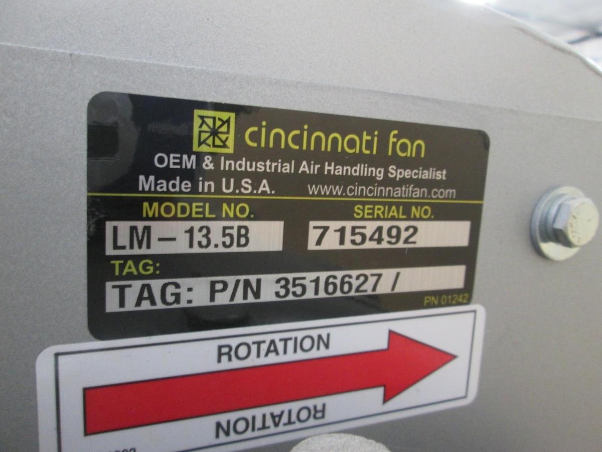 Baldor, Cincinnati Fan, LM-13.5B, 480V, 3 Phase, 2850 RPM, 20 HP, new