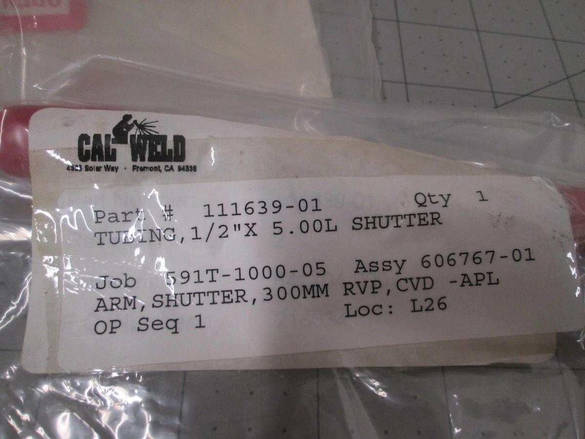 SPT Micro, SS Tube, 1/2" OD x 5" L, 3/8" ID / Slight S Curve, New, Lot of 4