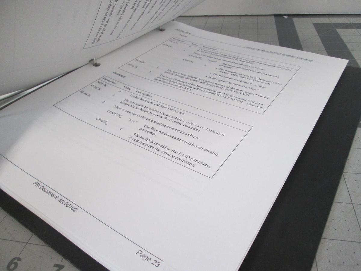 Used PRI Automation, SECS-II Interface Document, ML00102, Used
