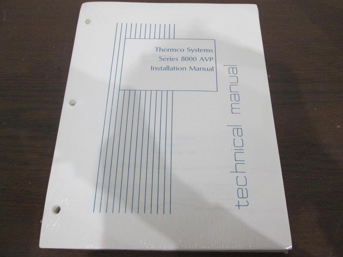 SPT Micro SVG , Series 8000 AVP, 165908-001, Rev E, Installation Manual, New