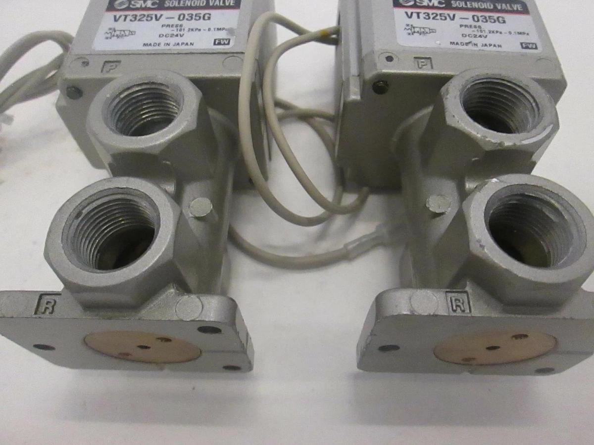 Used SMC, Solenoid Valve, VT325V-035G, Used, Lot of 2