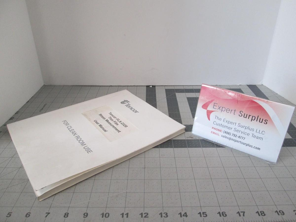 Used Tencor, FLX-2320 Thin Film Stress Measurement, User Manual, 274526-27, Used
