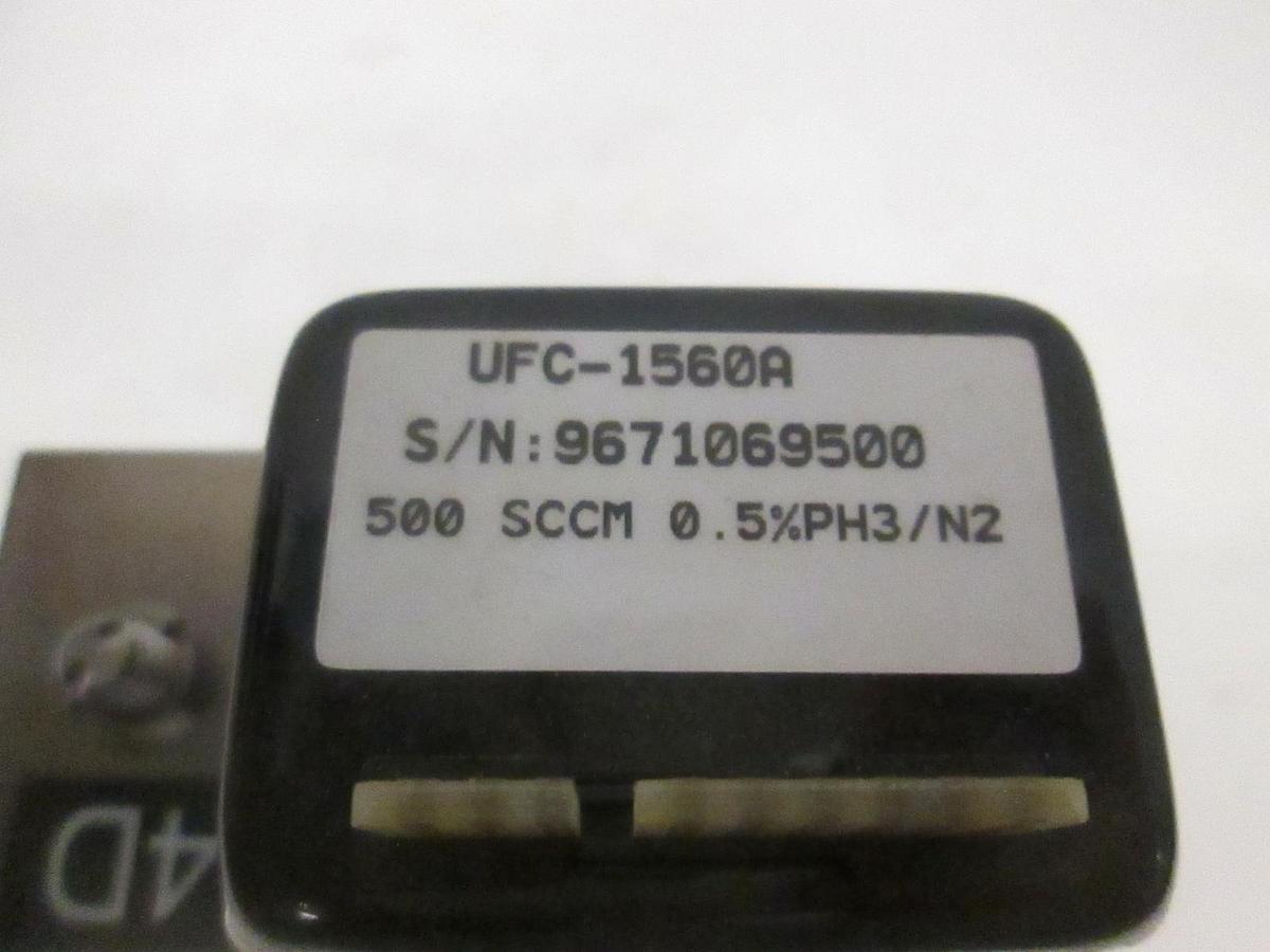 Used Unit UFC-1560A, Mass Flow Controller, 500 SCCM, 0.5%PH3/N2, Rfrb