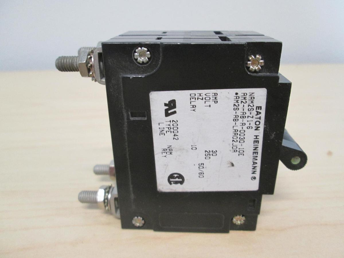 Used Heinemann, AM2-AB-A-0030-10E, 2 Pole Circuit Breaker, 250V, 30A, Used