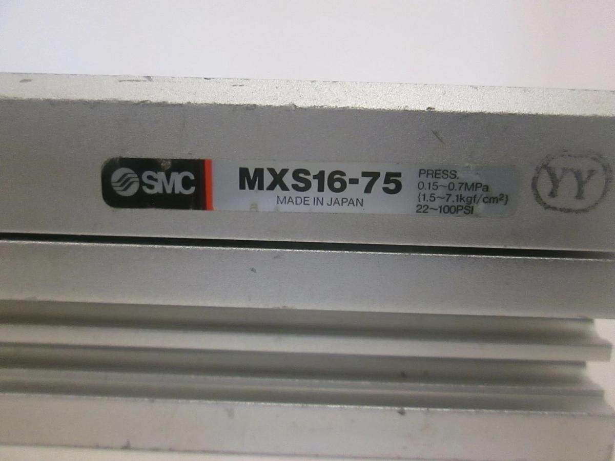 Used SMC, Slide Cylinder, MXS16-75, Used