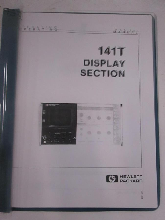 Used HP 141T Display Section Operating and Service Manual, Used