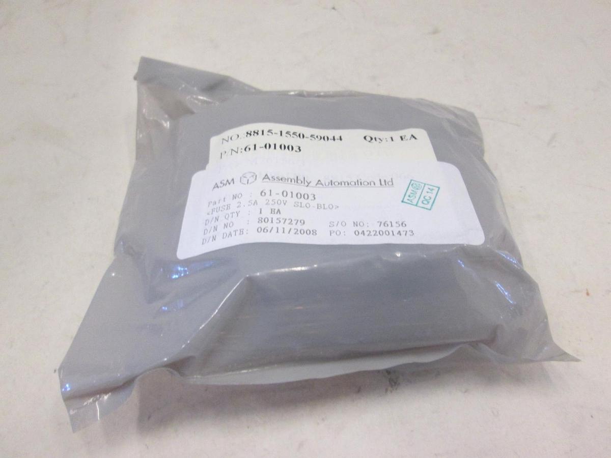 ASM, Fuse 2.5A, 250V Slow Blow, 61-01003, New