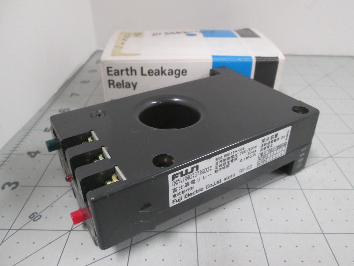 Used Fuji Electric, BRR11N-02S, Earth Leakage Relay, New