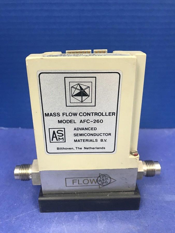 Used ASM AFC-260 MFC, Range: 100 SCCM, Gas: O2, 1/4" Male VCR In/Out