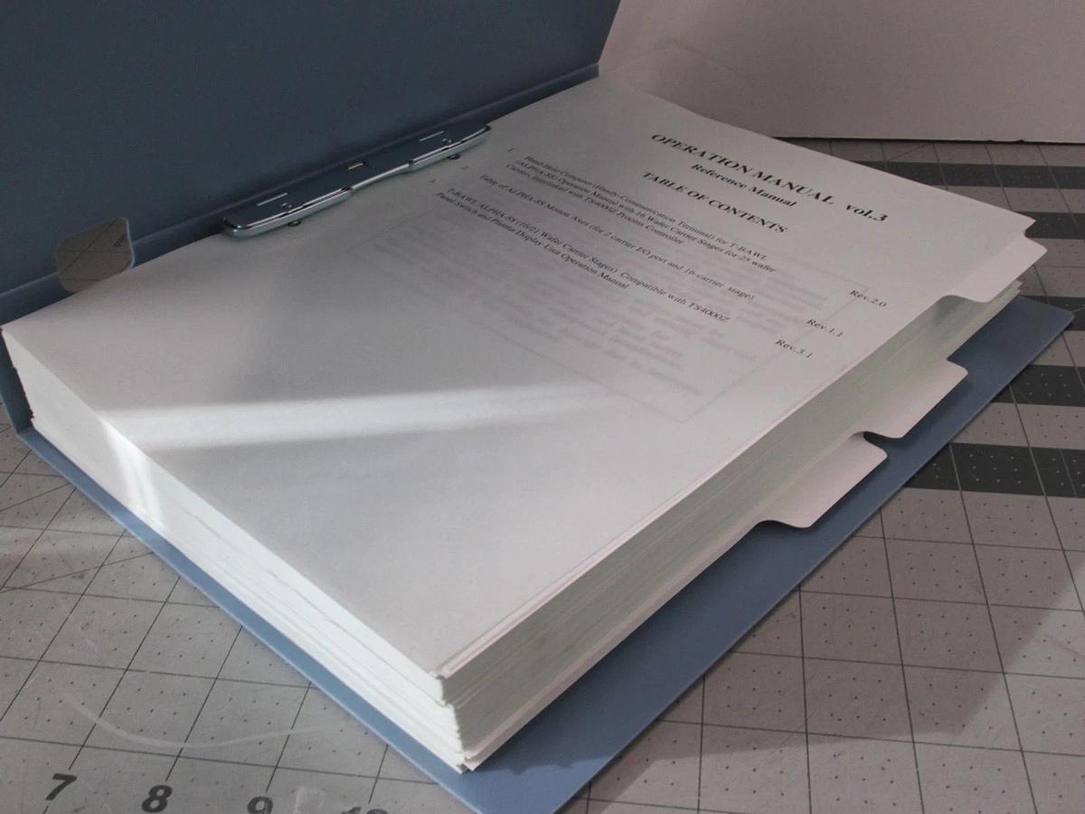 Used TEL Tokyo, ALPHA-8S, Operation Manual VOL. 3, Used
