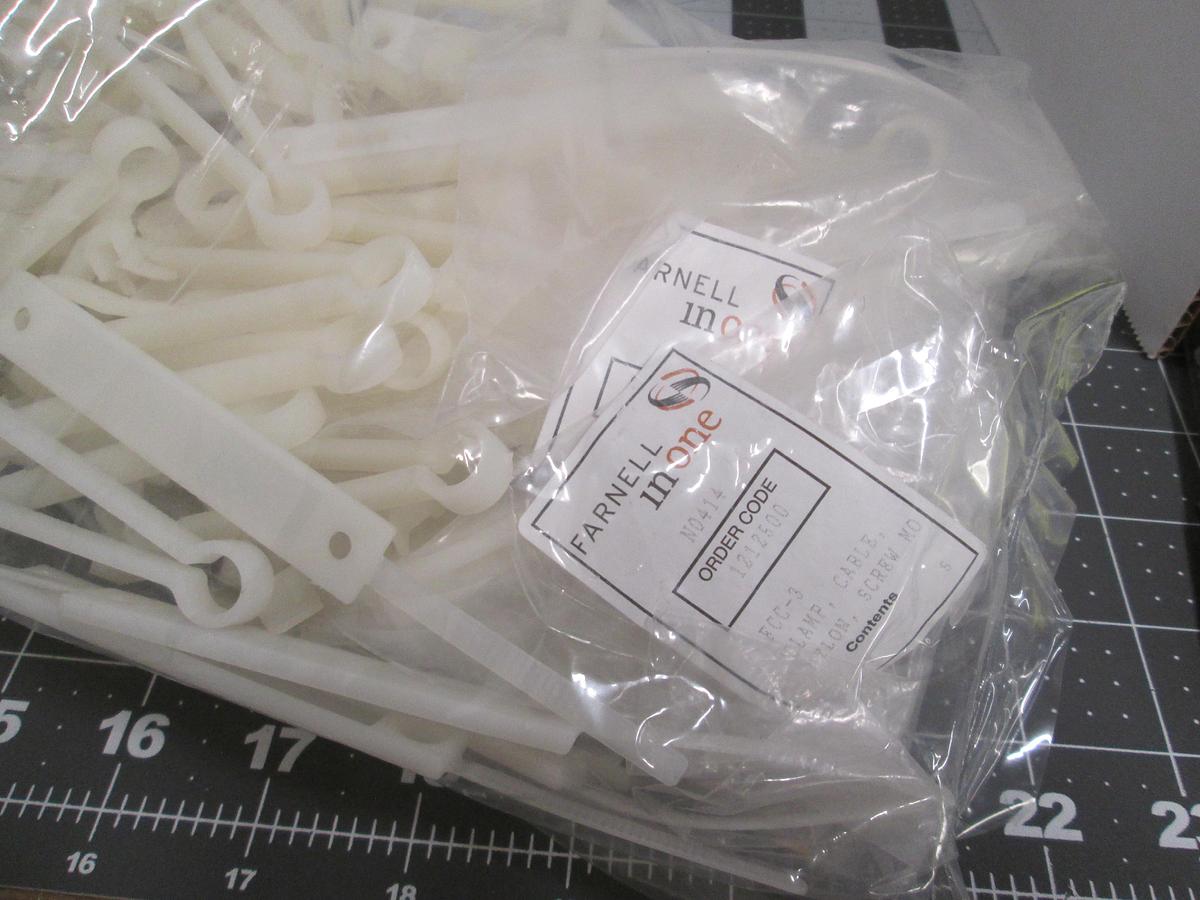 Used SPC Technology Voltrex, LFCC-5, Flat Cable Loop Clip Nylon Nature Lot Of 3