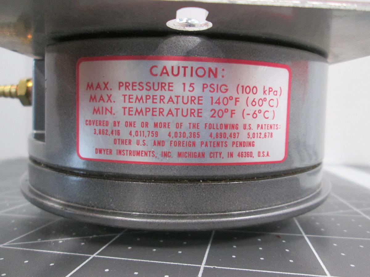 Used Dwyer, Magnehelic 2003 Differential Pressure Gauge 0-3" WC 15 PSIG Used