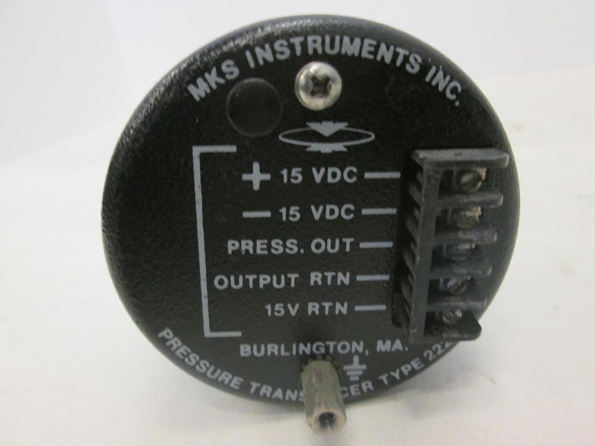 Used MKS, Baratron 2 Torr Pressure Transducer, 222BA-0001AB-SP35-81, Used
