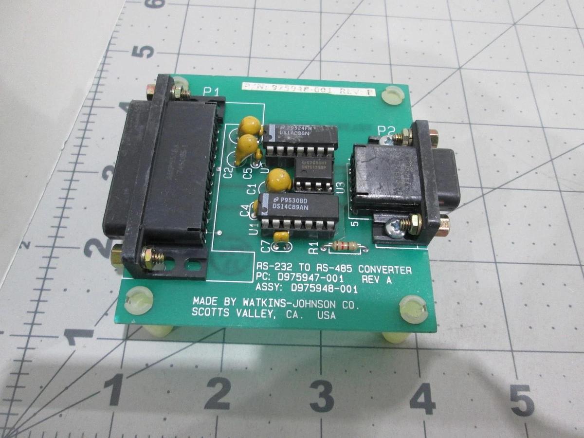 Used Watkins Johnson, D975947-001, Converter PCB Assy, Used