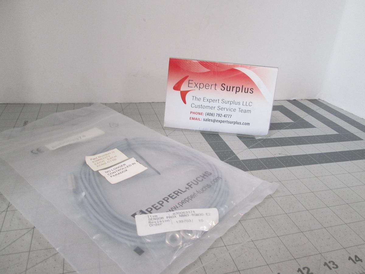 Pepperl+Fuchs, NBN3-8GM30-E2, Proximity Sensor, 830063374, New Sealed