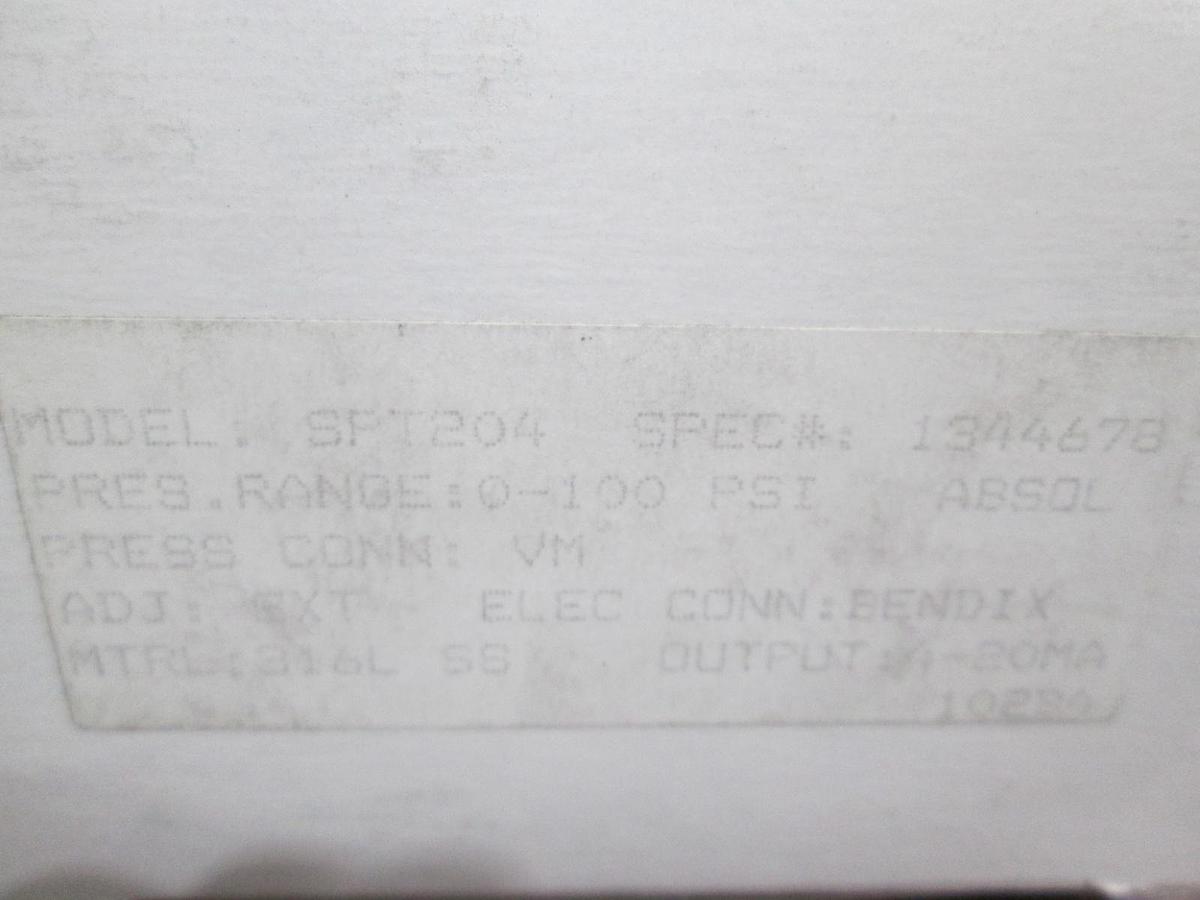 SPAN, SPT204, Pressure Transducer, 0-100 PSI, New