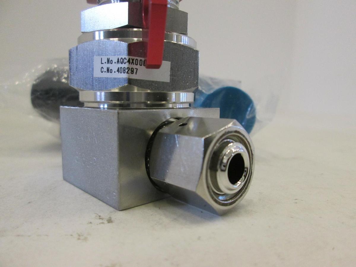 Used Fujikin, Model 408297, Diphragm Valve, 1/4 FVCR, Used, Lot of 2