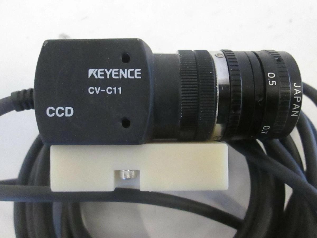 Used Keyence, Machine Vision Camera, CV-C11 w/ 25mm Lens Attachment, Used