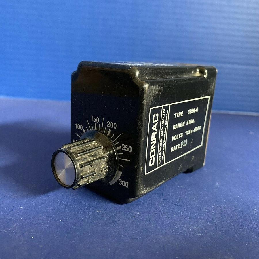 Used Conrac 392A-A Timer 392A-A, Range: 300 sec / 5 min, Used